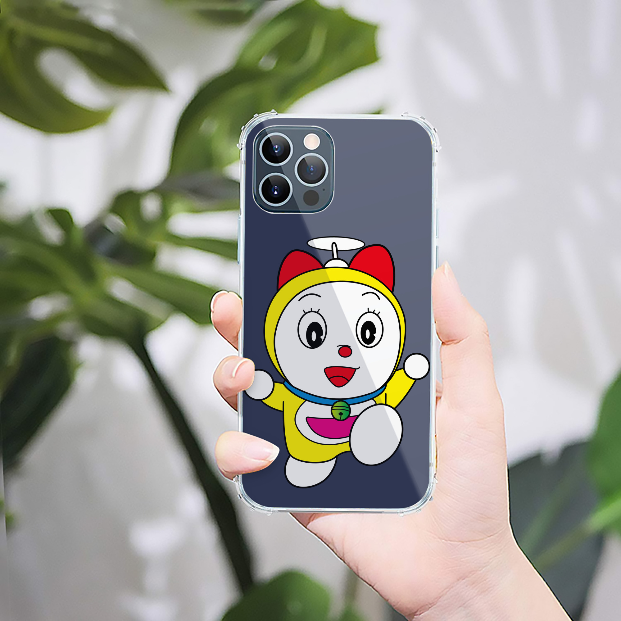 （画像用） ドラえもん ドラミ Doraemon Dorami 【iPhone 12シリーズ対応】透明スマホケース（クリアソフトケース）